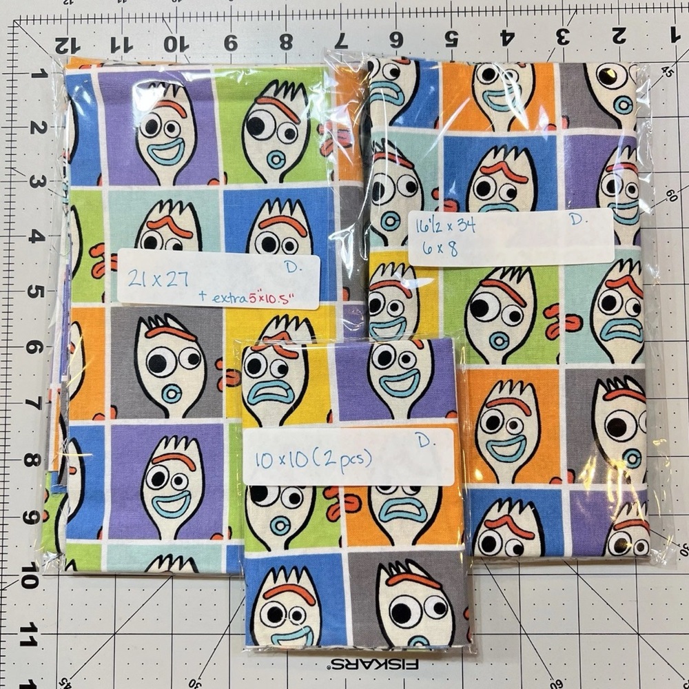 Toy Story Forky Cotton Fabric Lot